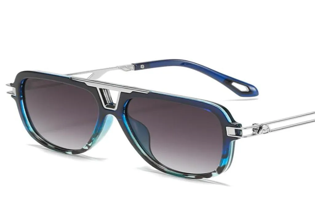Designer Brand Classic Sunglasses Fashion Femmes Sun Gerres UV400 Gold Frame Green Mirror Lens with Box 21403091403