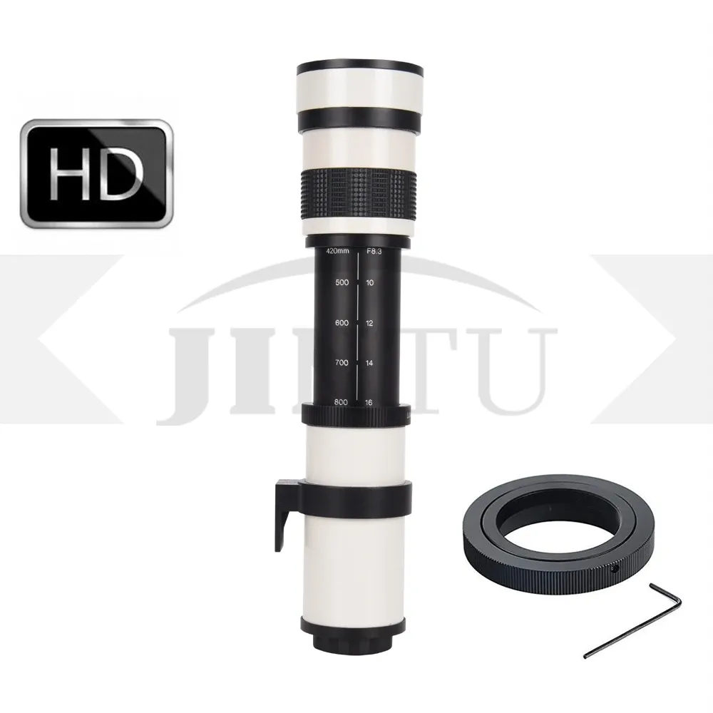 Teleskoplar Jintu 420800mm F/8.3 Telefoto Lens Samsung NX5 NX20 NX30 NX100 NX200 NX210 NX300 NX1000 NX1100 NX2000