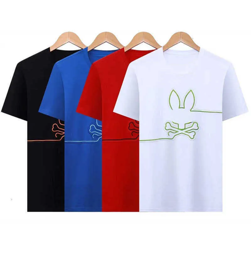 Psychologiczne króliczek Polo t Designer Rabbit Mens T-Shirt Treny moda USA High Street krótkie rękawy