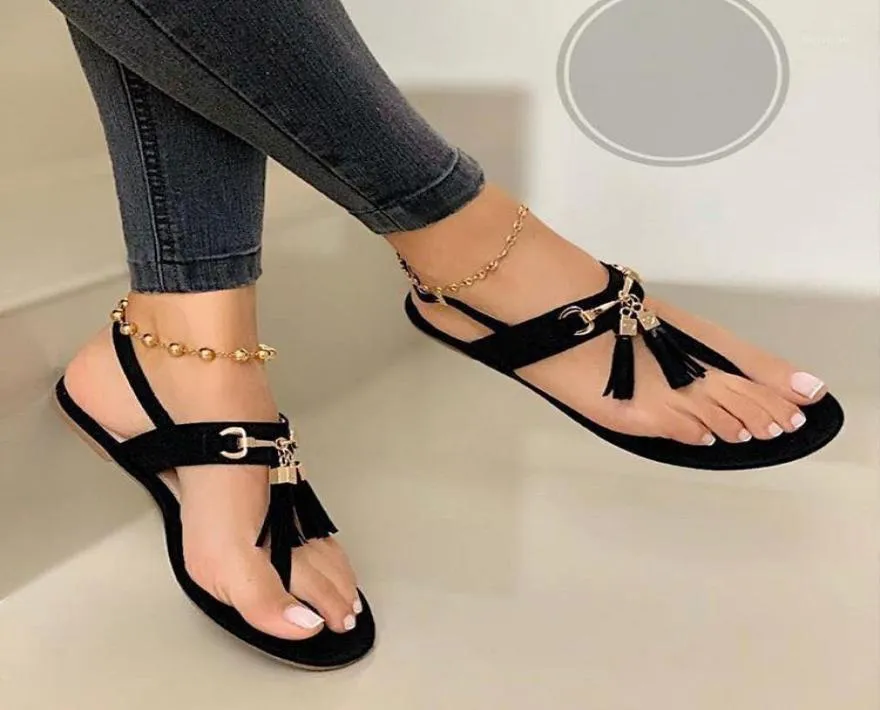 Summer Sandals Women 2020 Fliptoe Light Flat Beach Shoes Tassel Casual Fashion Comfortabele plus size femmes Sandales11894713