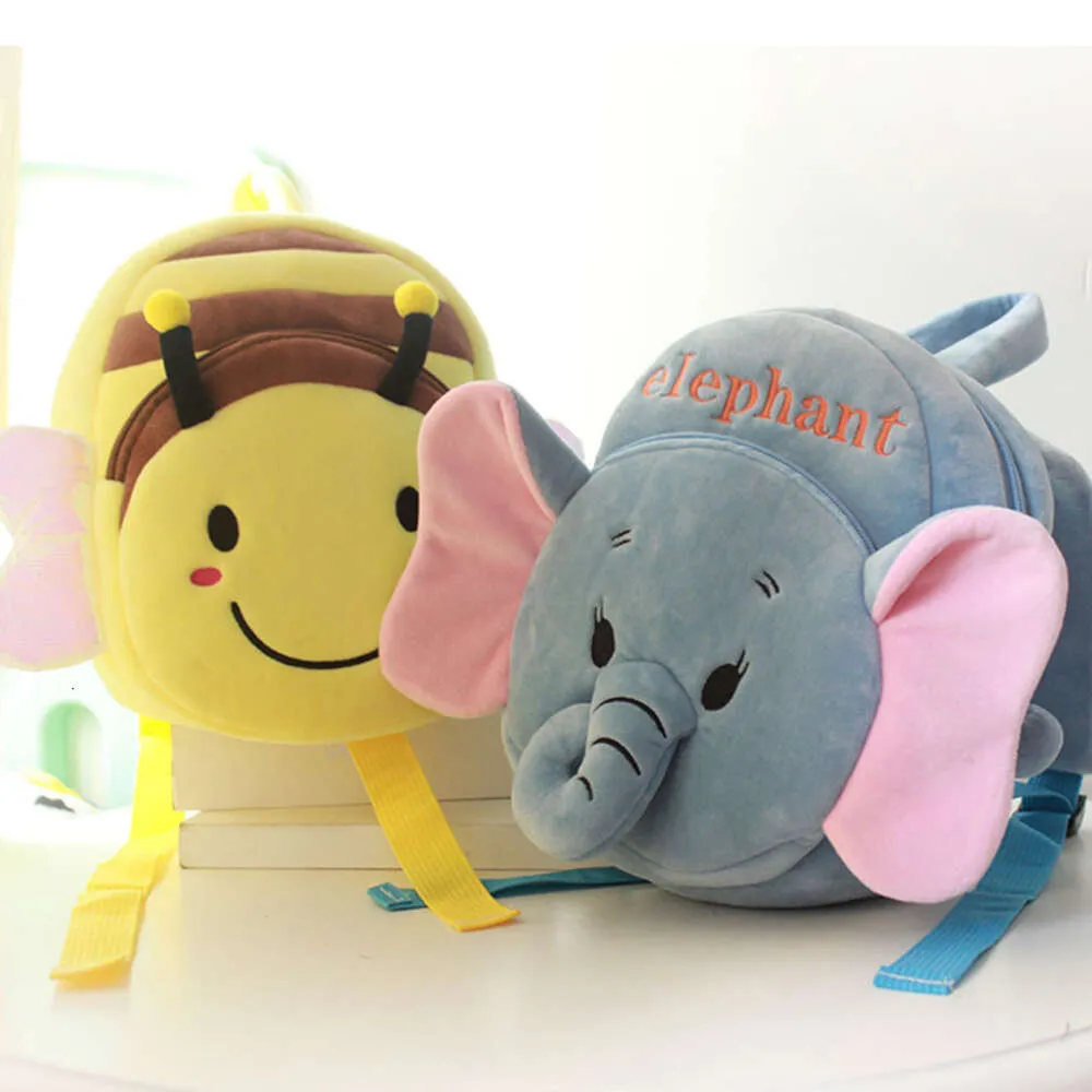 New Design Kids School Bag Elephant Animal Plush Backpack Toy