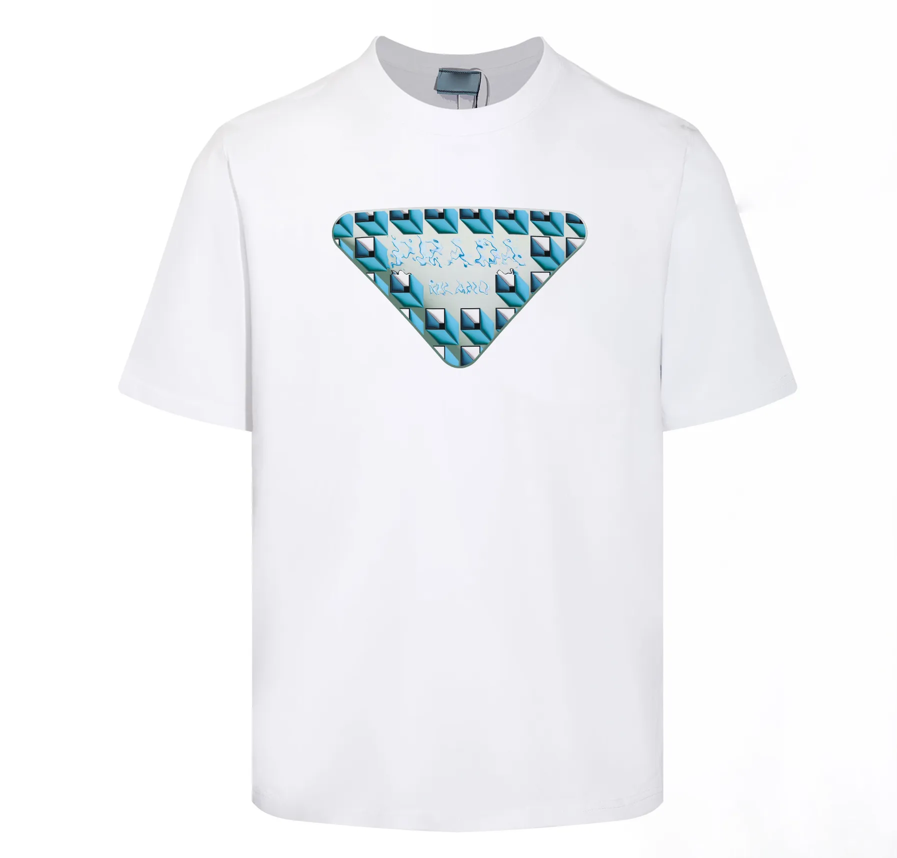 Camiseta redonda de camiseta masculina Camiseta de camiseta de camiseta de camiseta de camiseta de camiseta luxuosa de mangas curtas de mangas curtas