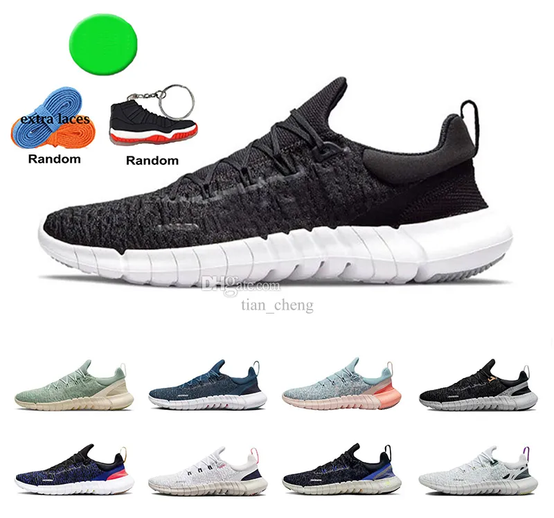 Free Run 5.0 Mens Running Shoes Womens Trainers Designer Sneakers Polka Dots FN 5 Racer Men Sports Des Chaussures Black Concord Grey Fog Women Sports Zapatos