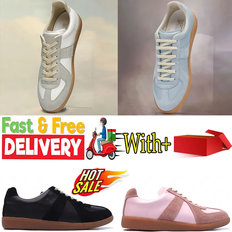 Sneakers Loafer Leder Frau Vintage Herren Designer Trainer Mode Margielas White Casual Shoes Tennis Casual Outdoor Masions Schuhe Gai Größe 36-45