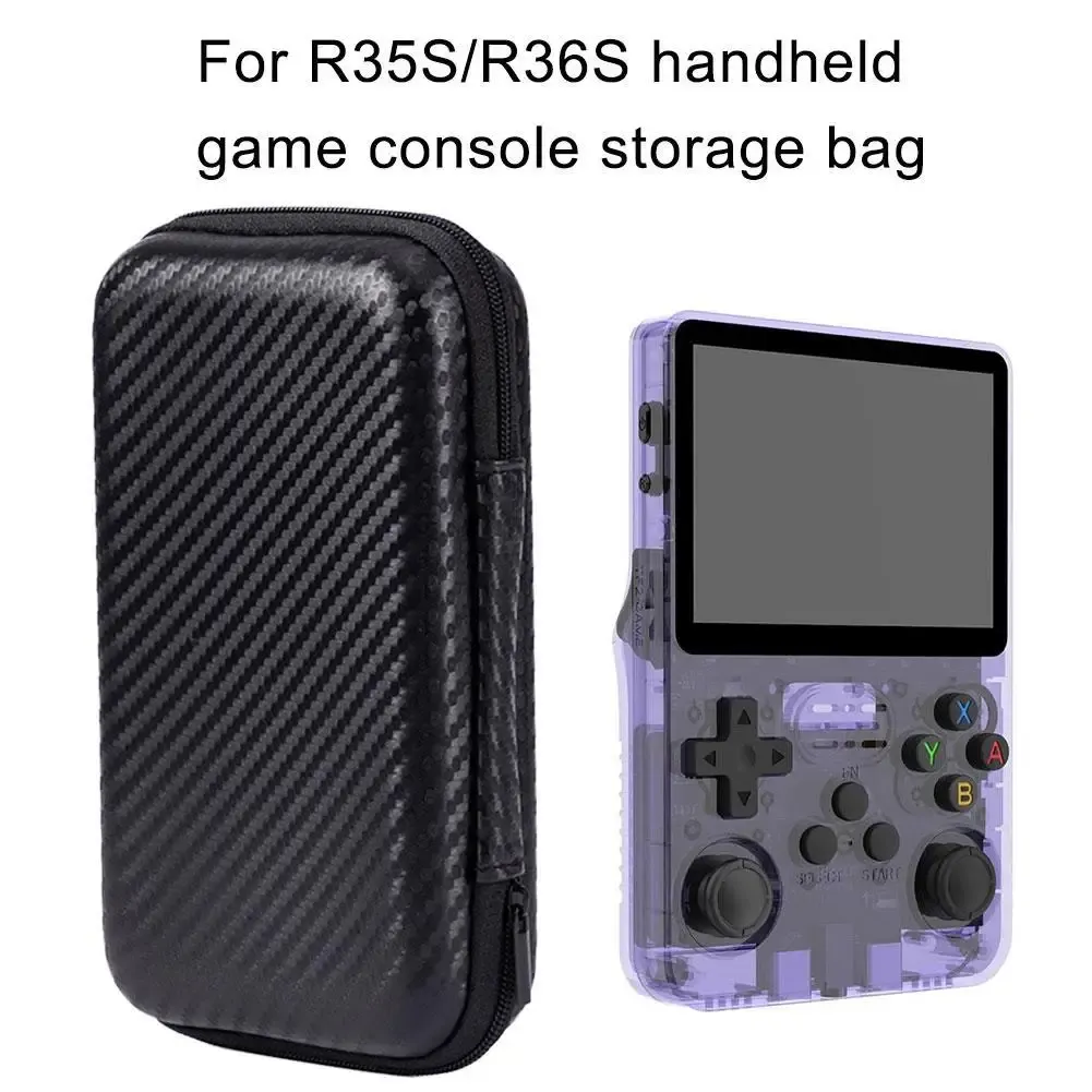 الحالات حقيبة تخزين أسود لـ R35S Game Console for R36S Case Protection Case CARPER