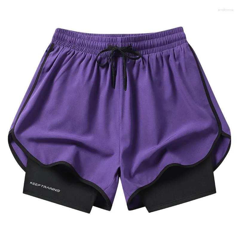 Short shorts de verão ginástica elástica de cintura elástica calça curta