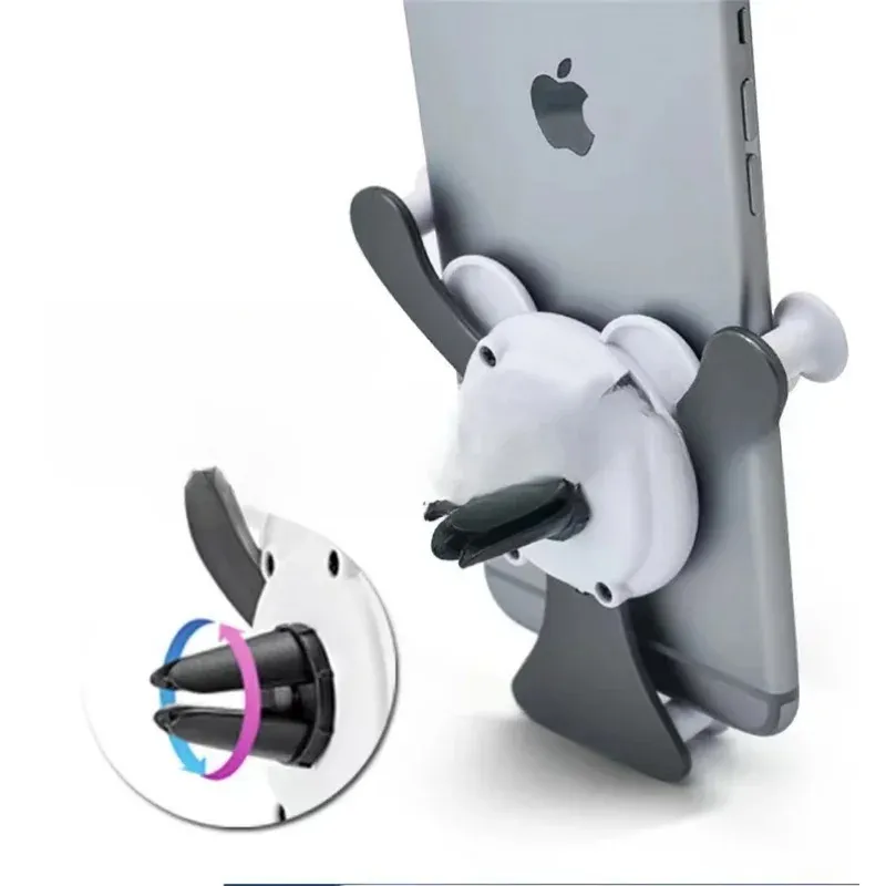 2024 Gravity Car Mobile Phone Holder Air Vent Clip Mount For Cell Stand Smartphone GPS Support For iPhone 13 12 Xiaomi Samsung- for Mobile Air Vent Mount