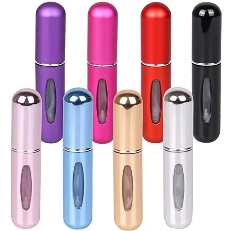 5 ml Återfyllningsbar Portable Travel Mini Spray Refillable Convenien Tom Atomizer Parfymflaskor Kosmetiska behållare för resenär