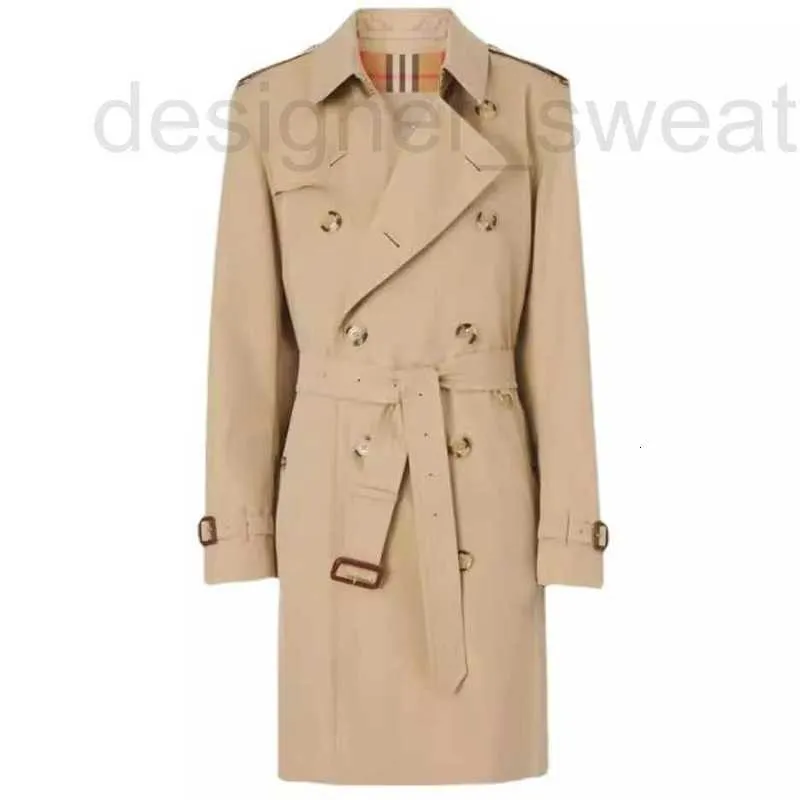 Designer de casacos masculino Mens Kensingtonmid Length Trench Coat Allz