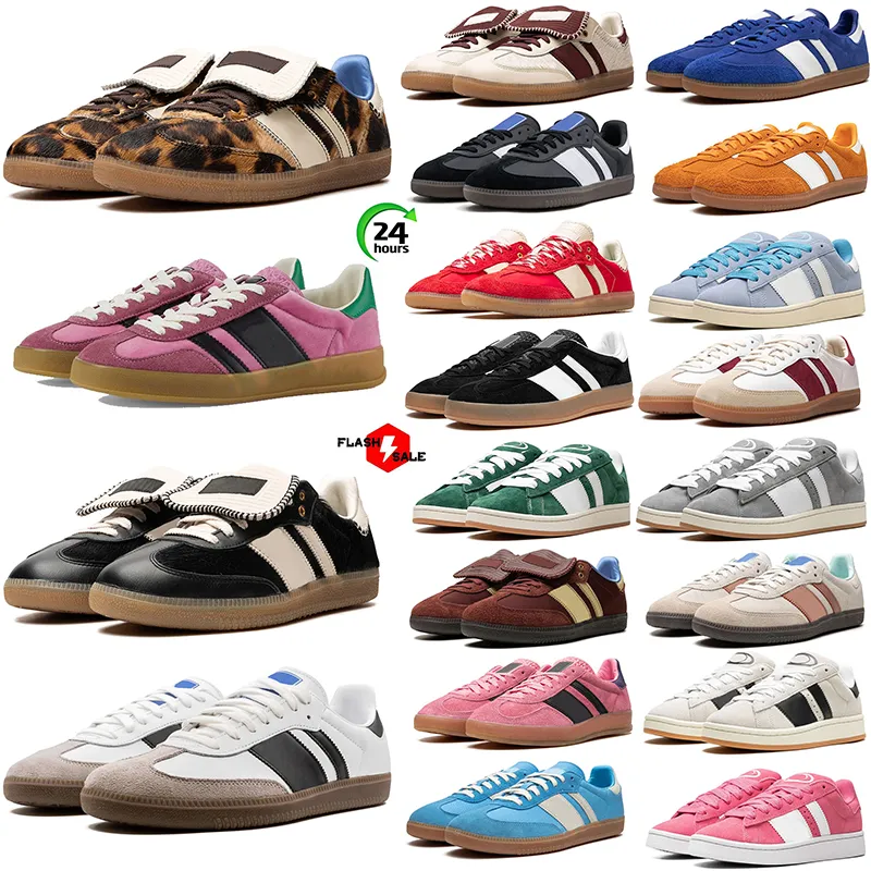 new designer campus shoes Casual sneakers Leopard pink green Beige black white Gum grey mens trainers sports platform running Tennis shoes big size 5-11