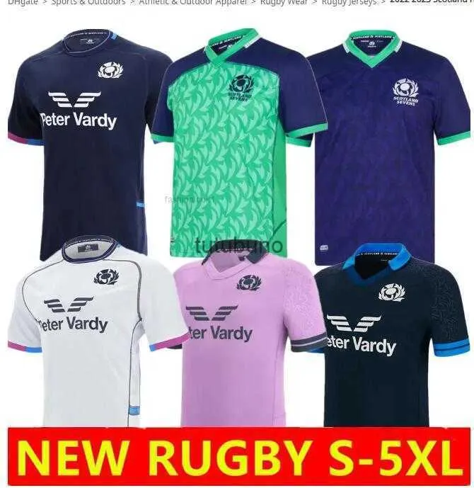 2023 2024 Scotland RUGBY JERSEYS LEAGUE 21 22 23 24 vintage national team rugby BLUE shirt retro POLO T-shirt MENS Word Cup tshirt sevens home away Training uniform