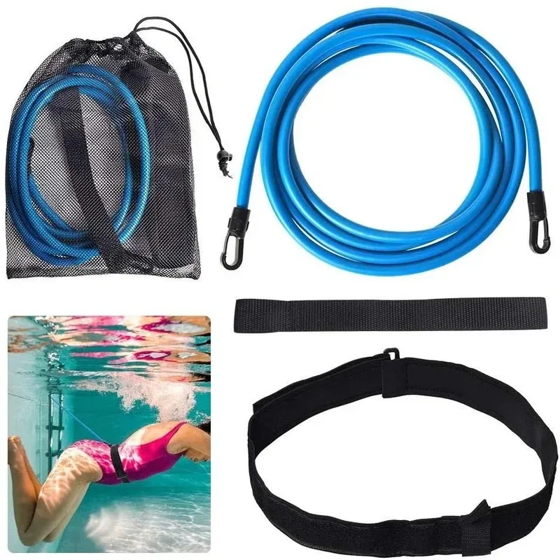 Nuovo attrezzatura la resistenza alla resistenza alla corda elastica del nuoto Attrezzatura imbracatura di allenamento di nuoto Attrezzatura di fitness portatile tutto il corpo