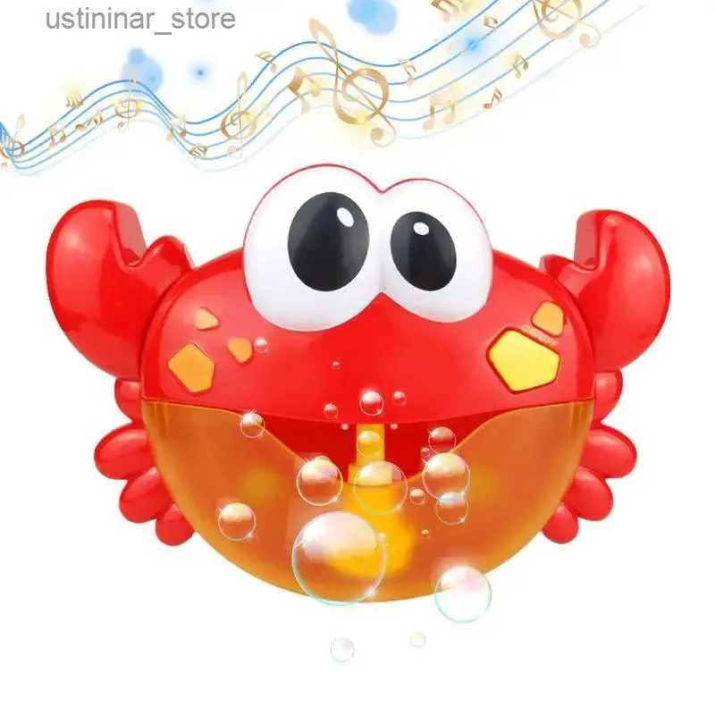 Sable Player Water Fun Crab Bubble Maker Musical Toy for Kids Fun Bathtub Toys Musical Toy Crab Toy Douche Toys Bubble Toys Bath Toys for Kids L416