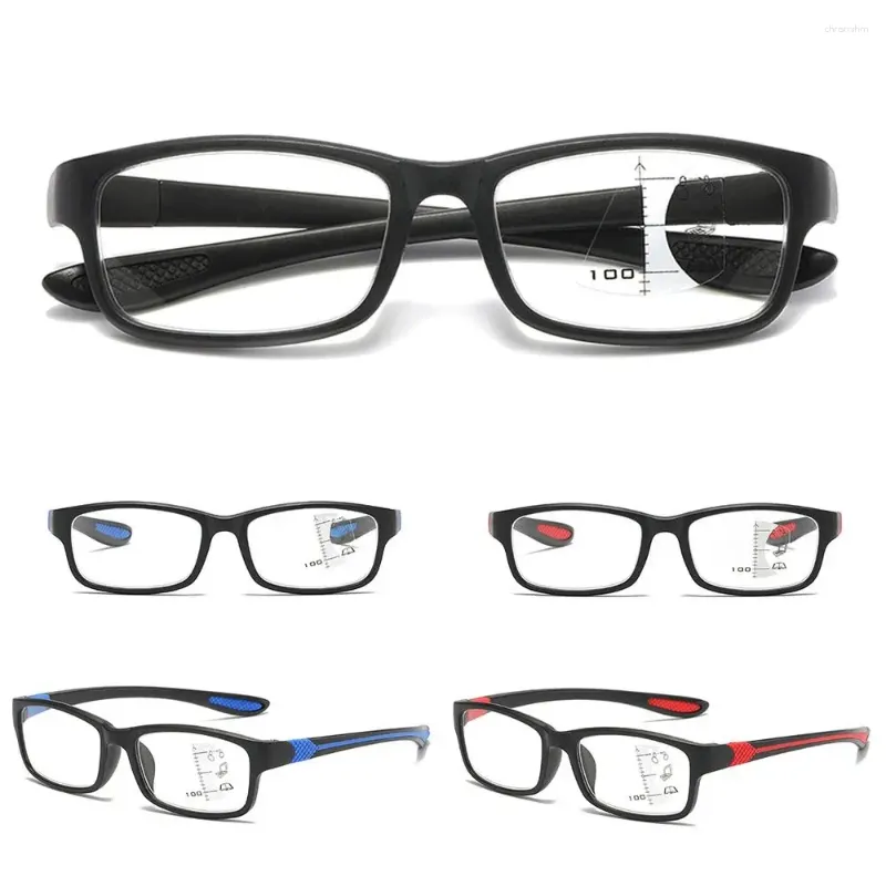 サングラスブルーレイブロッキングアンチブルーライトリーディングメガネ目の保護マルチフォーカルスクエア眼鏡PC Ultralight