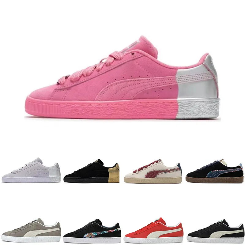 Designerschuhe Herren Womens Classic Pumaa Pink White Black Gold rotgrün braun Frauen Frauen Freizeitschuh-Trainer Sneaker 35.5-45