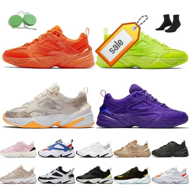 Jogging Sports Fashion M2K Tekno Women Mens Casual Shoes Black Volt Pure Platinum White Hyper Jade Pink Twill Denim Tennis Trainer6304988