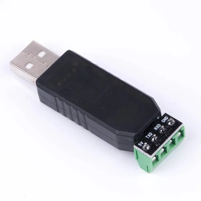 NUOVO 2024 USB 2.0 Rs 232 RS232 Adattatore Convertitore Cavo a 4 pin Porta seriale Chip TX RX GND VCC 5V Supporto Modulo Win10/8/Vista/Android per USB