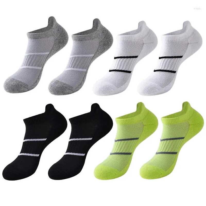 Chaussettes masculines 8 paires / lot cheville respirant sports de serviette décontractée en bas court court drôle de coton en polyester joyeux