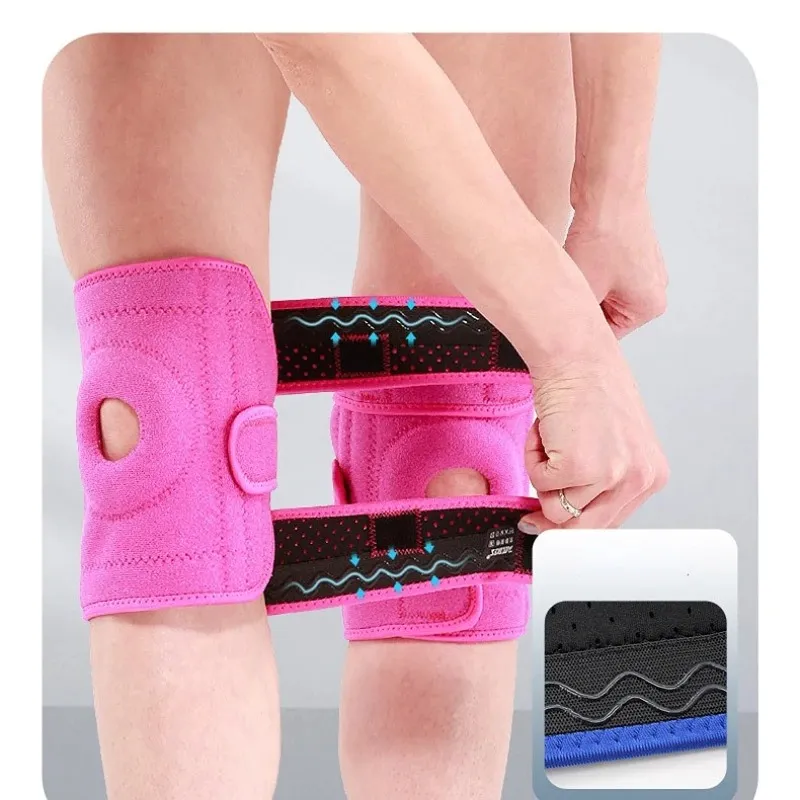 Sports Sports Tennis Golf Cotonete as almofadas suportam artrite de nylon Epicondilite Brace Sports Sports Gym Knee Almofadas para Segurança