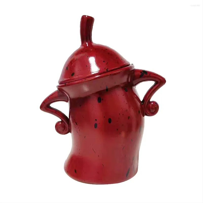 Bottiglie di stoccaggio contenitore con atteggiamento divertimento con bombe cucina ermetica simpatica cucina cotto rosso rosso