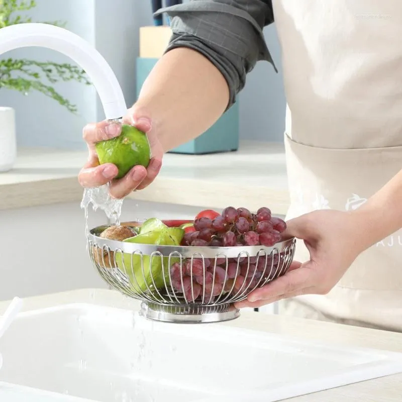 Panier de fruits en acier inoxydable de rangement