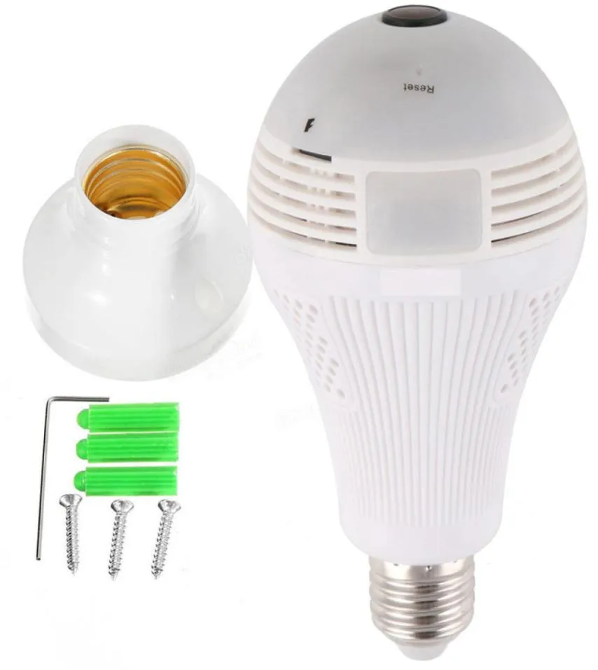 ANSPO 1080P960P WiFi Panoramic Bulb Cameras 360 degrés Système de caméra de sécurité à domicile IP sans fil CCTV 3D Fisheye Baby Monitor9849062