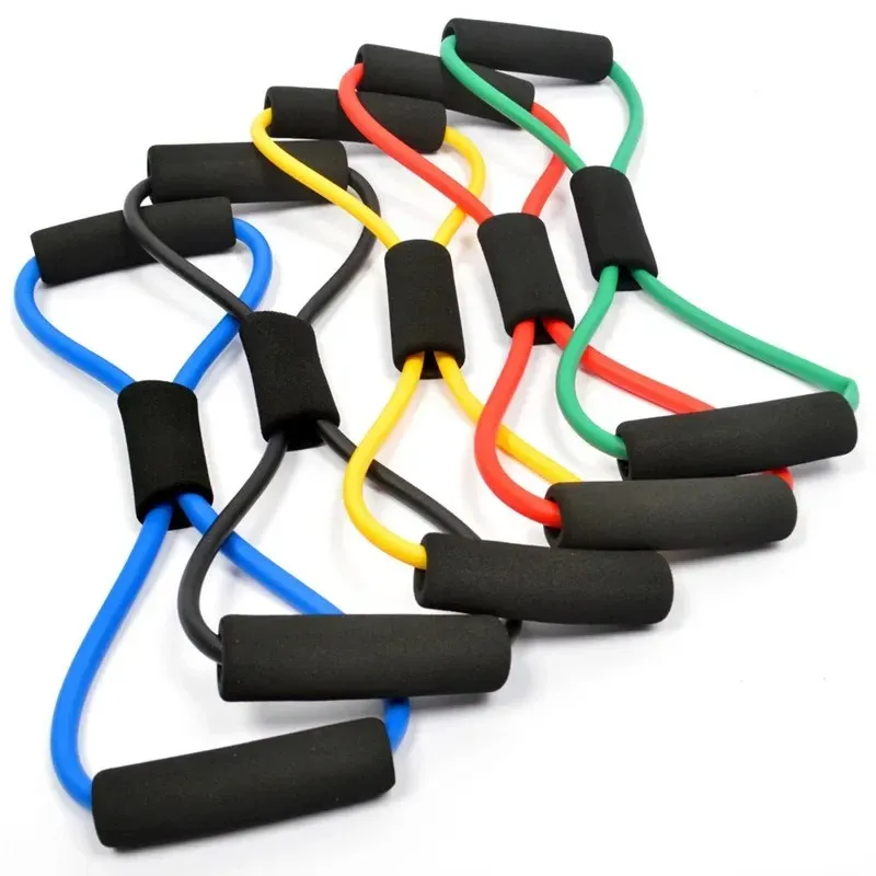 Chest Expander Yoga Workout Sets: 8 Type Muscle Training Rope, Fitness ...