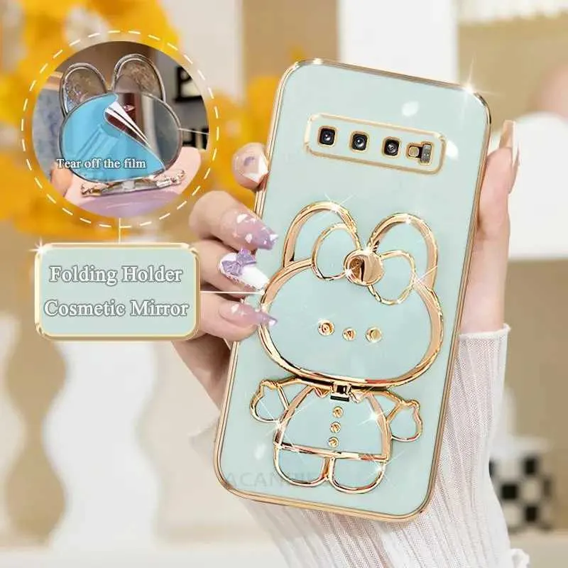 Cell Phone Cases Samsung Galaxy S10 S20 S9 Plus S10plus Note 9 8 20 10 Note 8 Silicone Stand Cover J240418