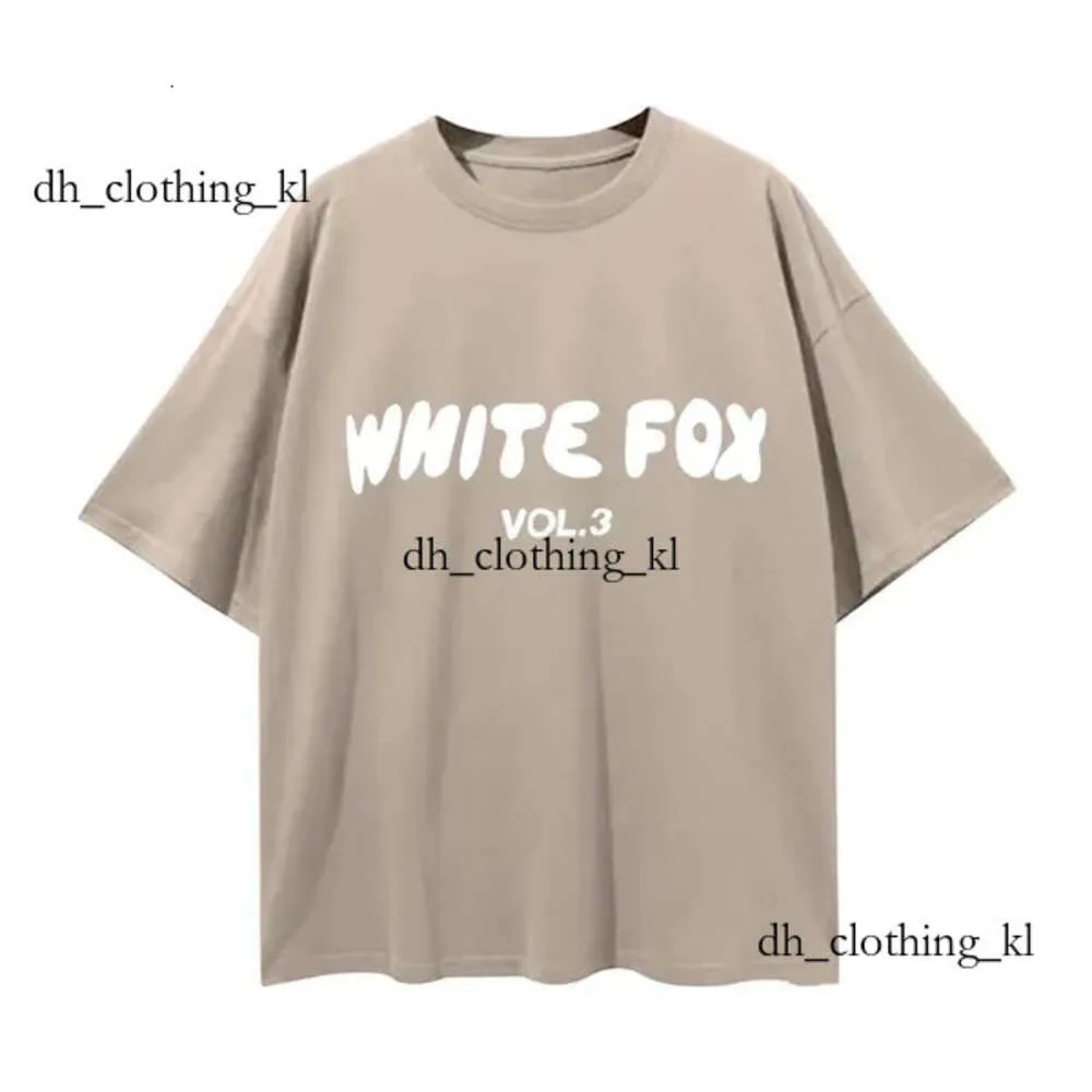 FOIE FOXX BLANC FOXX CHERCHE CHERCHER SUMME T-shirt Fashion Fashion Casual Imprimer en vrac Couleur solide européen T-shirt Foxx White Foxx T-shirt Top 426