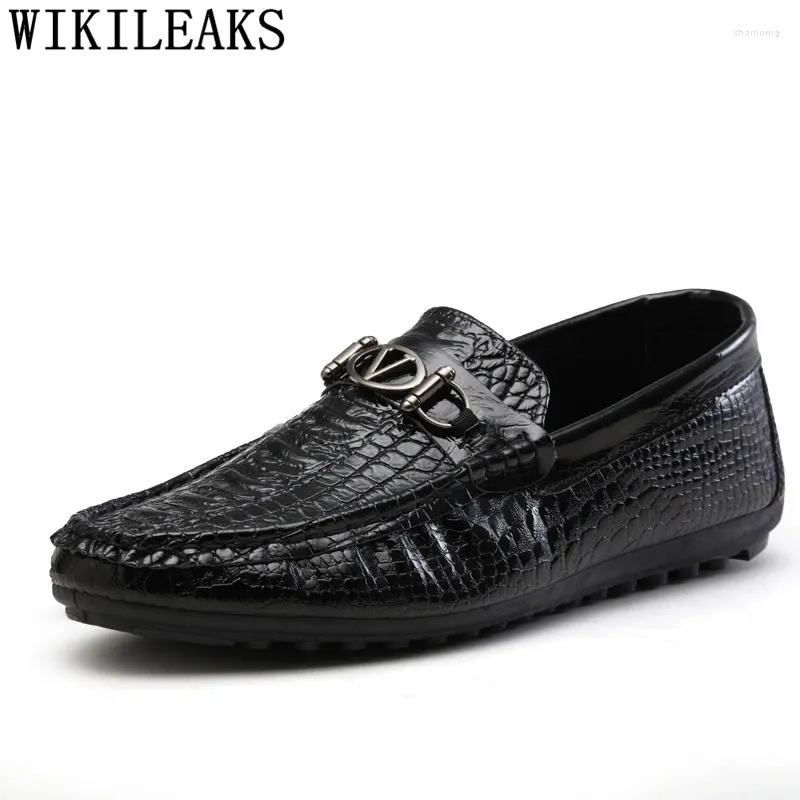 Casual skor män loafers mens kör sommarläder erkek ayakkabi chaussure homme buty meskie