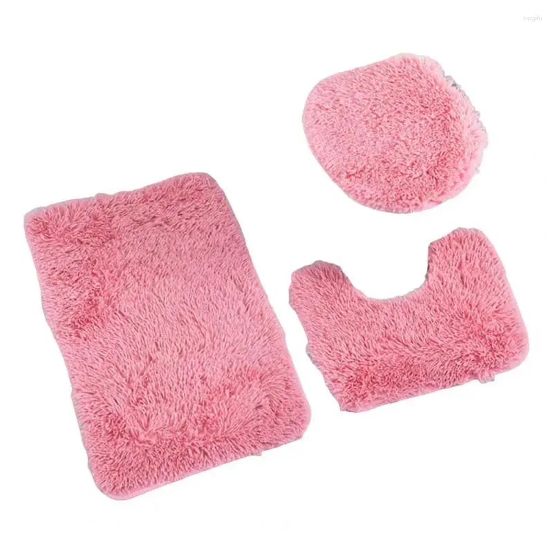 Tapis en peluche de salle de bain luxueux tapis doux tario absorbant de bain absorbant pour douche des tapis de peau à séchage rapide sans glissement