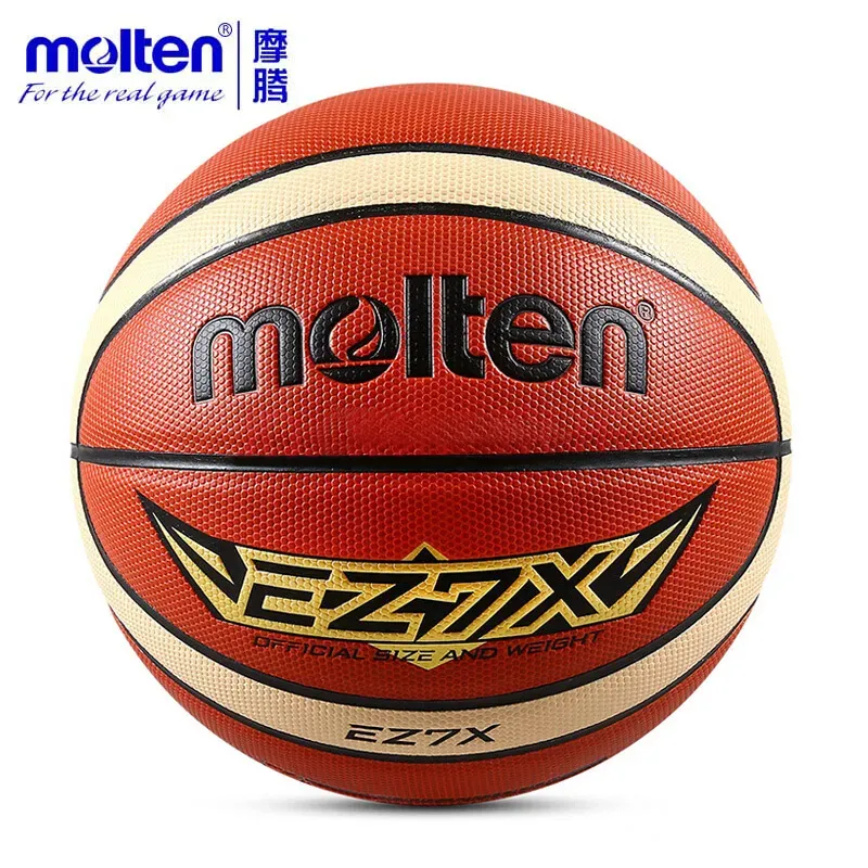 Balls Balls Original Molten Basketball Ball EZ7X/EZ6X/EZ5X Brand High Quality Genuine Molten PU Material Official Size7/Size 6/5 Basketb
