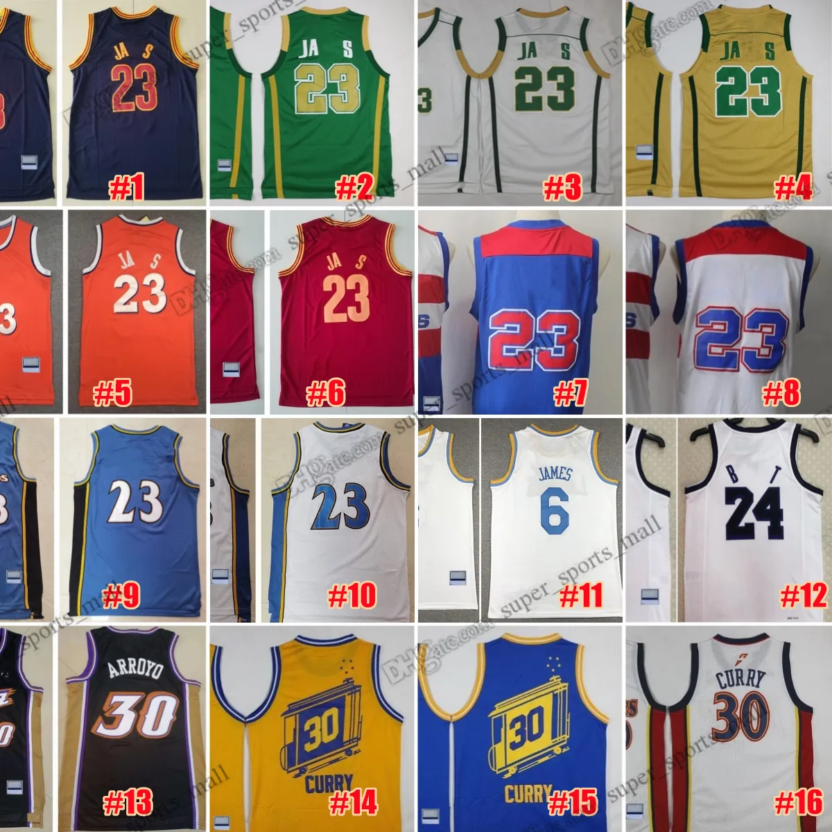 Jerseys De Basquete Retrô: Iverson, Bryant, Olajuwon, Mutombo, Stockton,  Arroyo, Malone, Drexler, Tatum, Garnett, Green, Pierce, Russell, Allen De  $81,42 | DHgate, image size:1200x1200