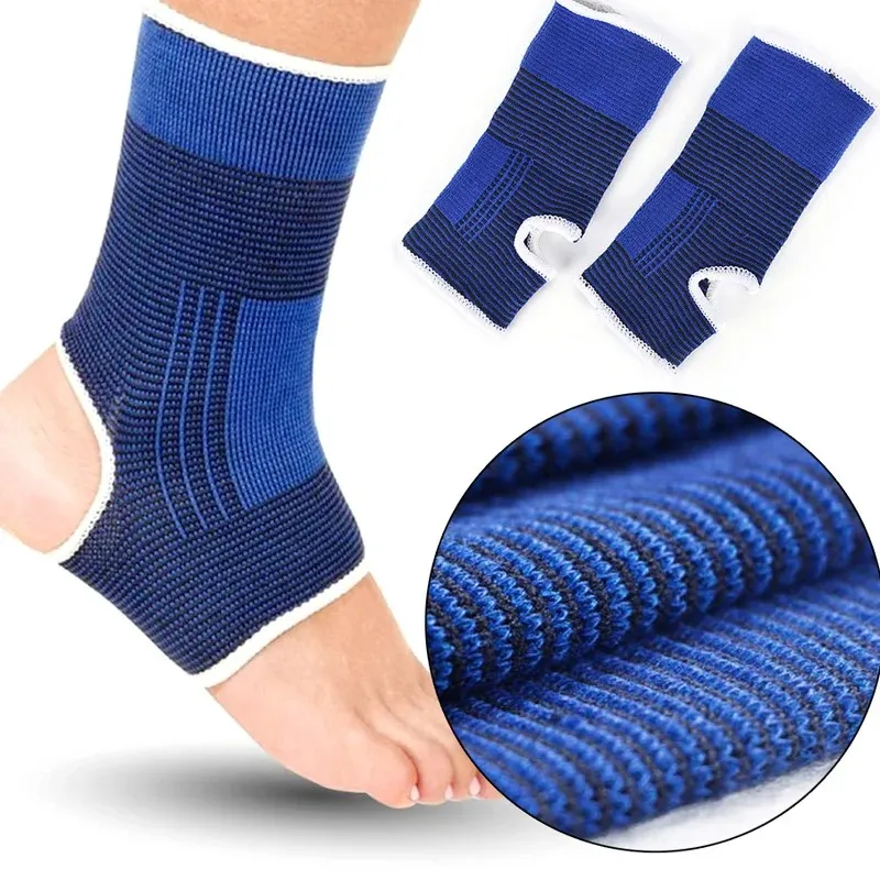 1 Pair Professional Elastic Knitted Ankle Support Band Ankle Brace for Ankle Sprain Sports Protects Shoes Ankle Therapy