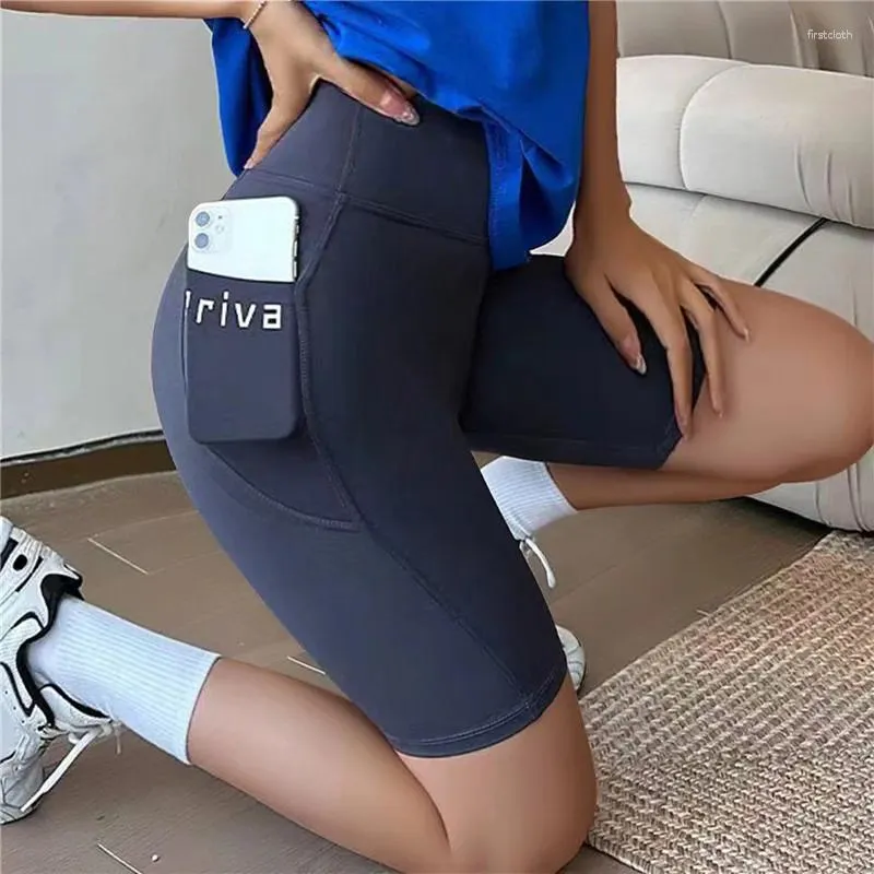 Women s 2024 Shorts Thin High Waisted Yoga Pants with Pockets for Fitness Sports and Summer