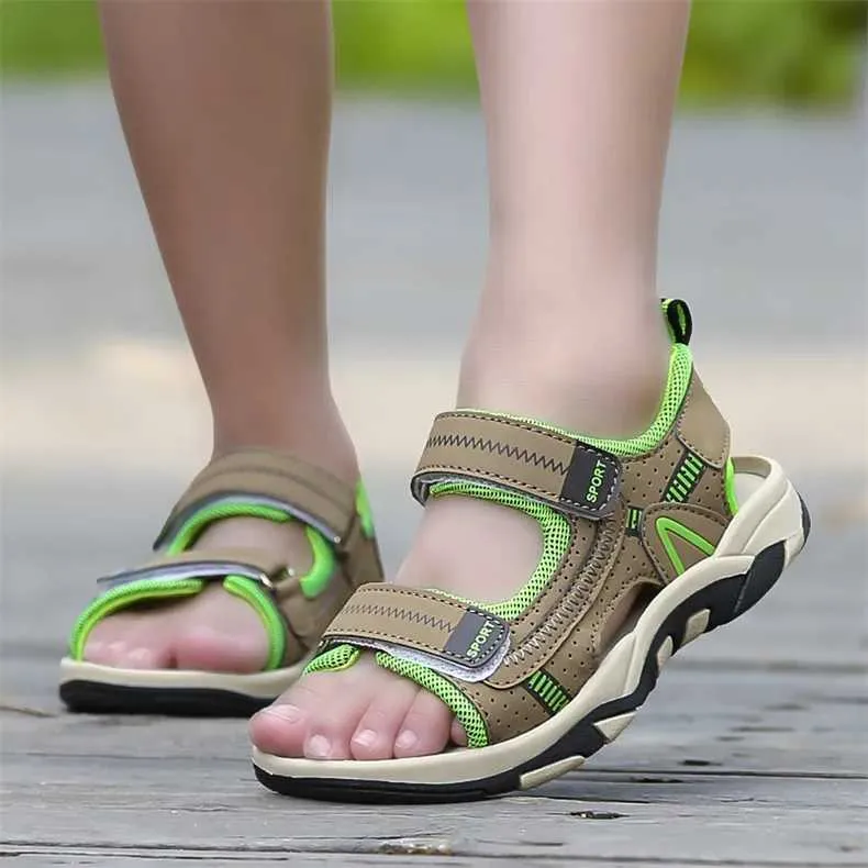 2020 Summer Boys Sandals Kid Sandals Children Shoes Cut-outs Rubber School Shoes Breathable Open Toe Casual Boy Sandal (21)