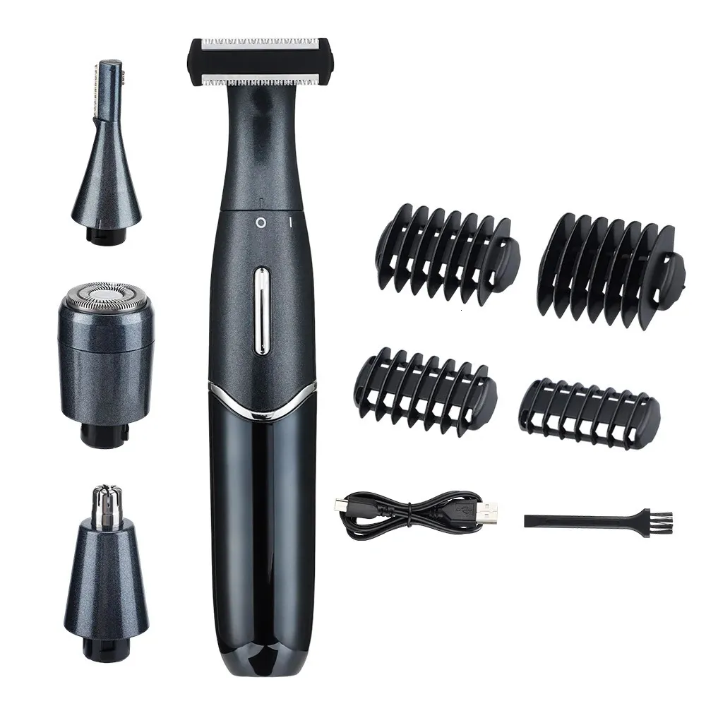 4 In 1unisex intimen Bereichen Haarschnitt Präzisionsrasierer Männer Bikini Linie empfindliche Rasiermesser Haarrasier Trimmer Gesicht Bart Clipper 240411