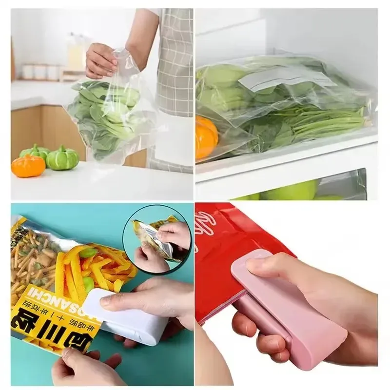 NIEUW 2024 Draagbare tas Warmteafdichter Plastic Pakket Opbergzak Clip Mini afdichtmachine Handige stickerafdichting voor voedselsnack keukengadget voor