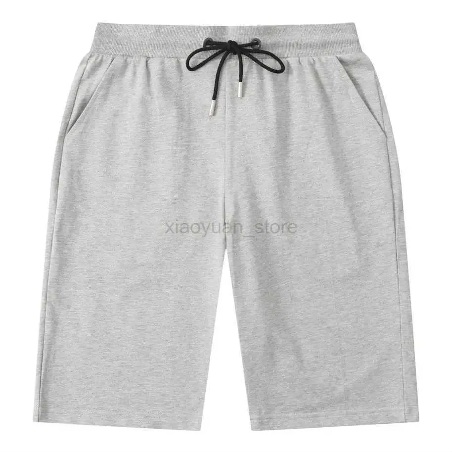 Shorts masculinos masculino verão 100% algodão de joelho macio comprimento