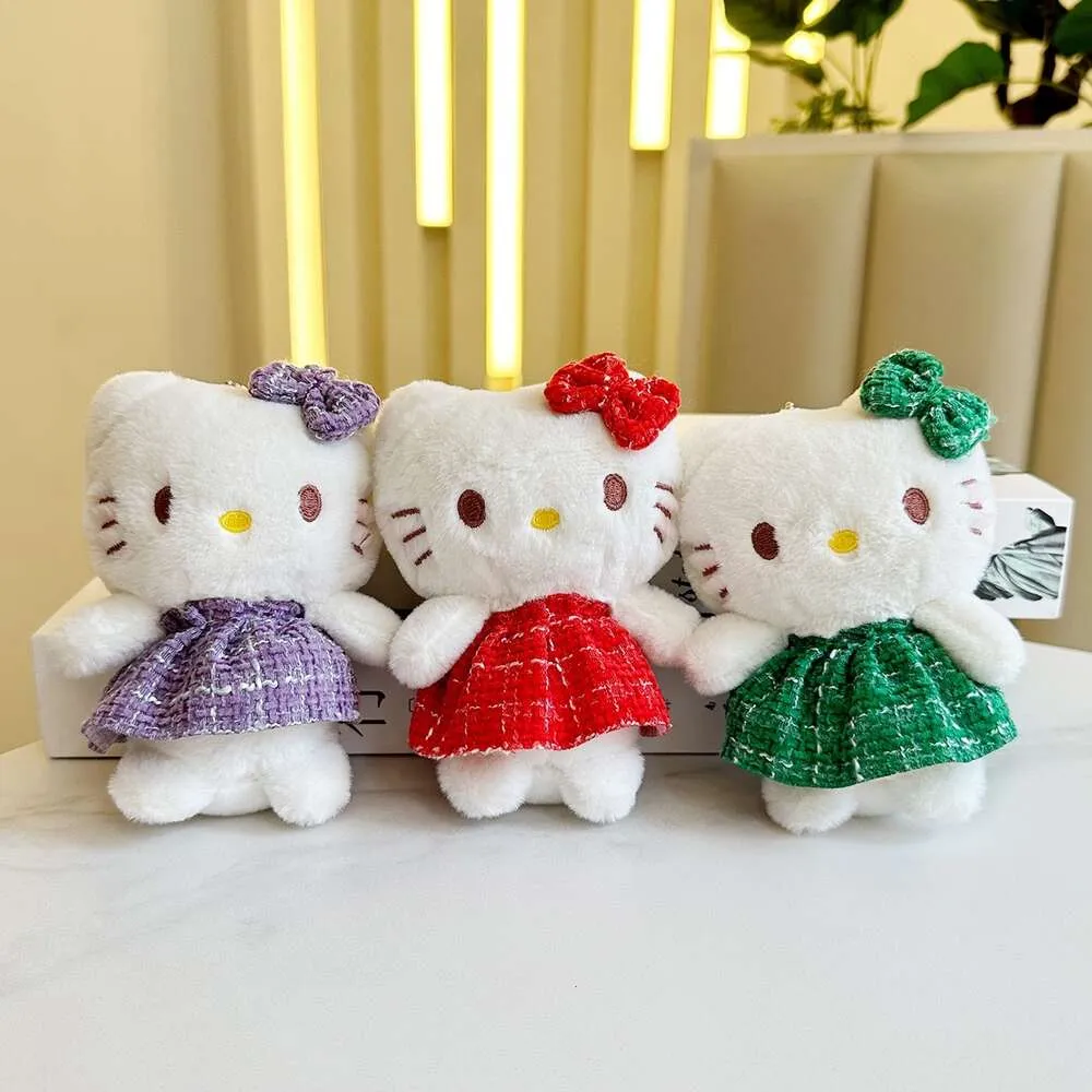 12 cm Kawali H Kitty Ketty Keychain Borsa a sospensione cartone animato cartone regalo per la sala regalo decorazione di peluche giocattolo