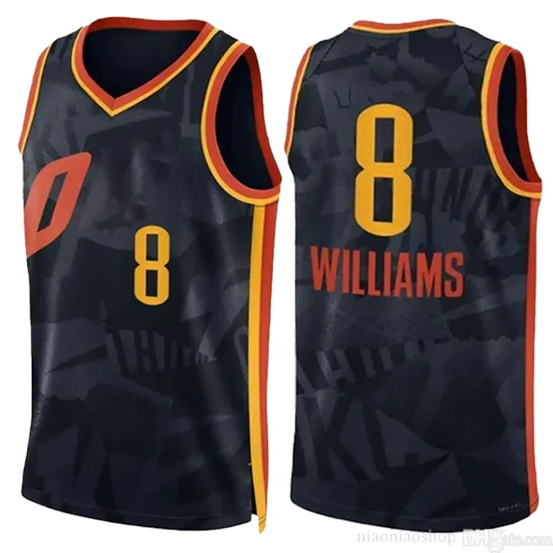 Shai Gilgeous-Alexande Oklahomas City Thunders Jerseys de basquete Chet Holmgren Jersey Jalen Williams 20223-24 Cidade Criança Criança Costura Breta