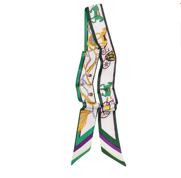 13 Stil 120x8cm Bandana Eşarp Kadınlar Tasarımcı Başkanı Eşarp Eşarpları Hayvan Baskısı İpek Eşarp Kafa Bandı Dikdörtgen Eşarpları