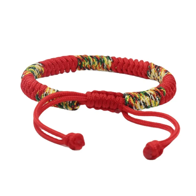 Colorful Braided Rope Woven Handmade Friendship Lovers Charm Bracelets For Women Men Lucky Bless Style Jewelry