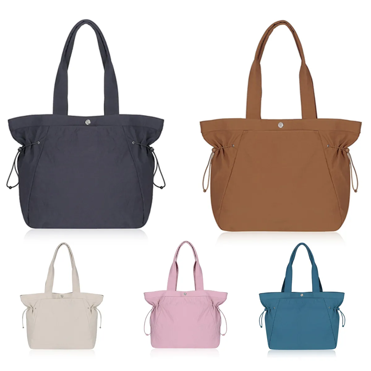 Lu Nylon Luxurys handväska axel shoppare bälte påse sida cinch kvinnor resekopp