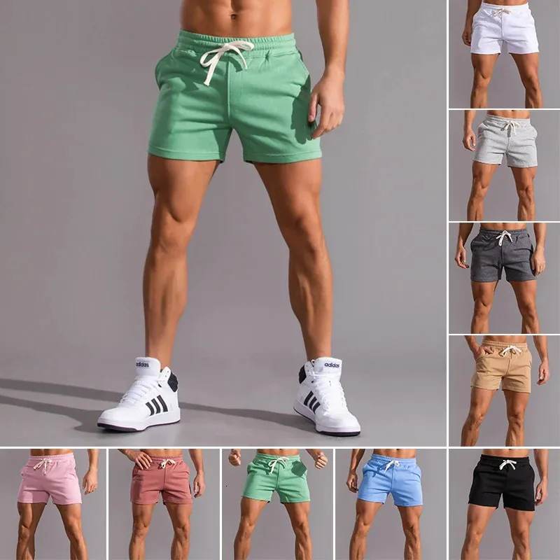 Pantaloncini sportivi in esecuzione estiva uomo a secco rapido jogging cortometraggi in spiaggia bodybuilding fitness shorts brand brand palestra abbigliamento 240412