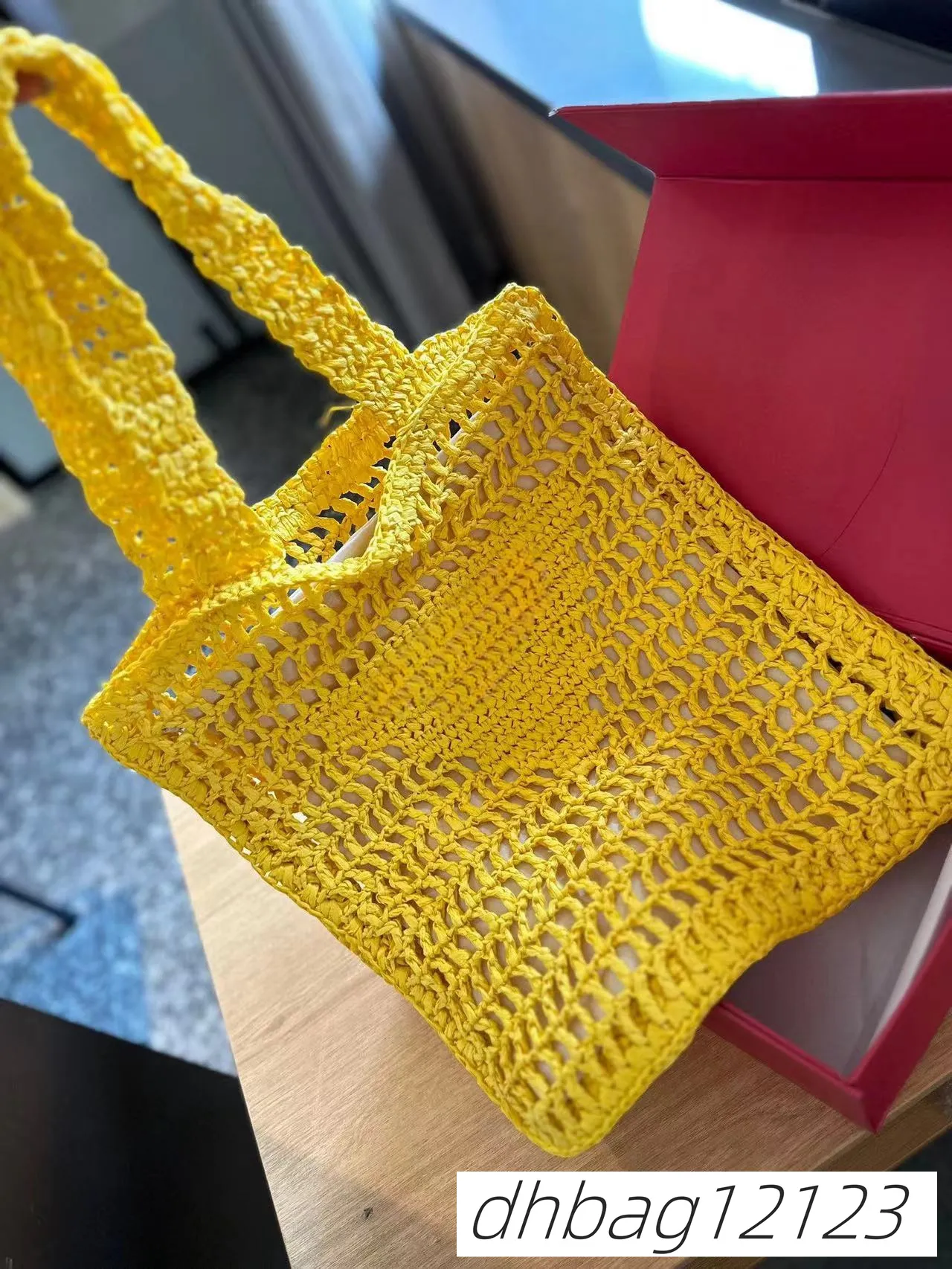 Designer tas draagtas strawtas strandtas mode mesh holle geweven voor zomerse stro zak zwarte abrikoos zomer geweven tas vakantiezak grote capaciteit boodschappentas