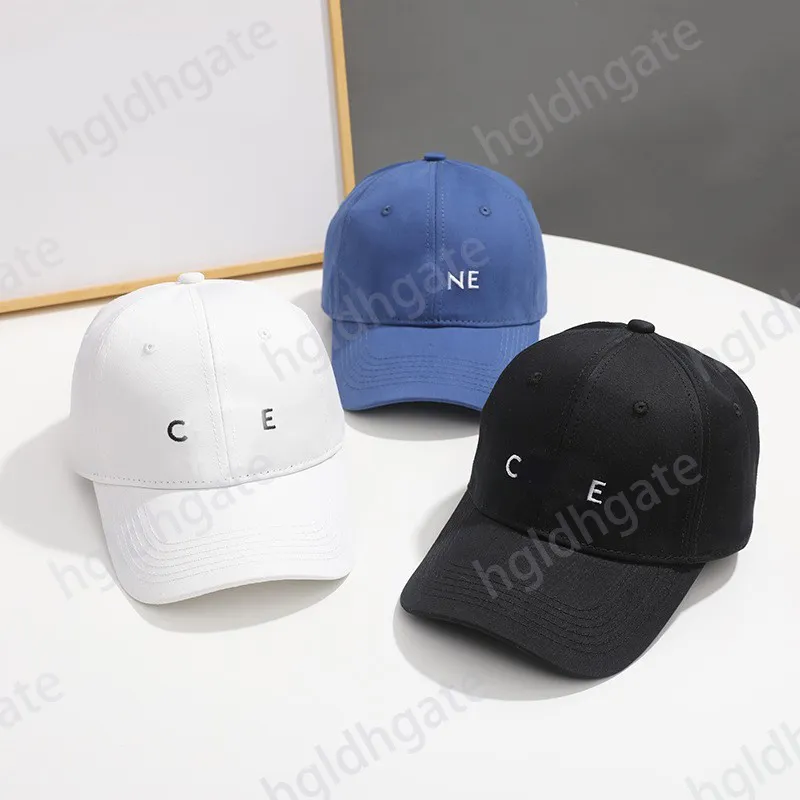 デザイナーハットベースボールキャップ帽子のための刺繍具合様Luxeレターサマースポーツバケツハットダークブルー白い白い白い贅沢フィットハットデザイナー女性因果HG151