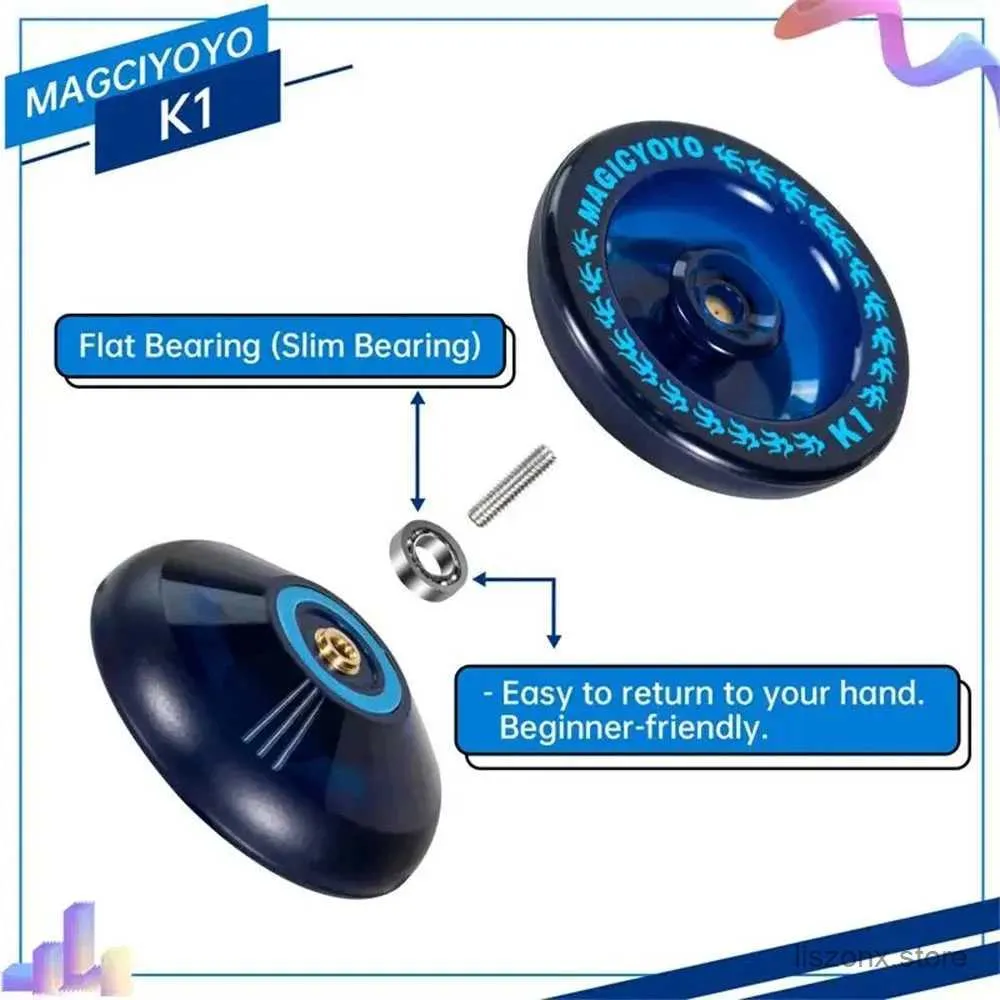 Yoyo reprientive Yoyo 2a Yo-Yo Ball Beginners Yoyo Toys Kids Funny Gift Toys Magic Yoyo High SPEED Alggling Yo-Yo Toys for Girls Boys