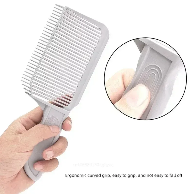 2024 Barber Fade Comb Hairdressing Essential for Blending Hairstyles Heat Resistant Brush for Men's Tapered Haircuts Barber Fade Comb