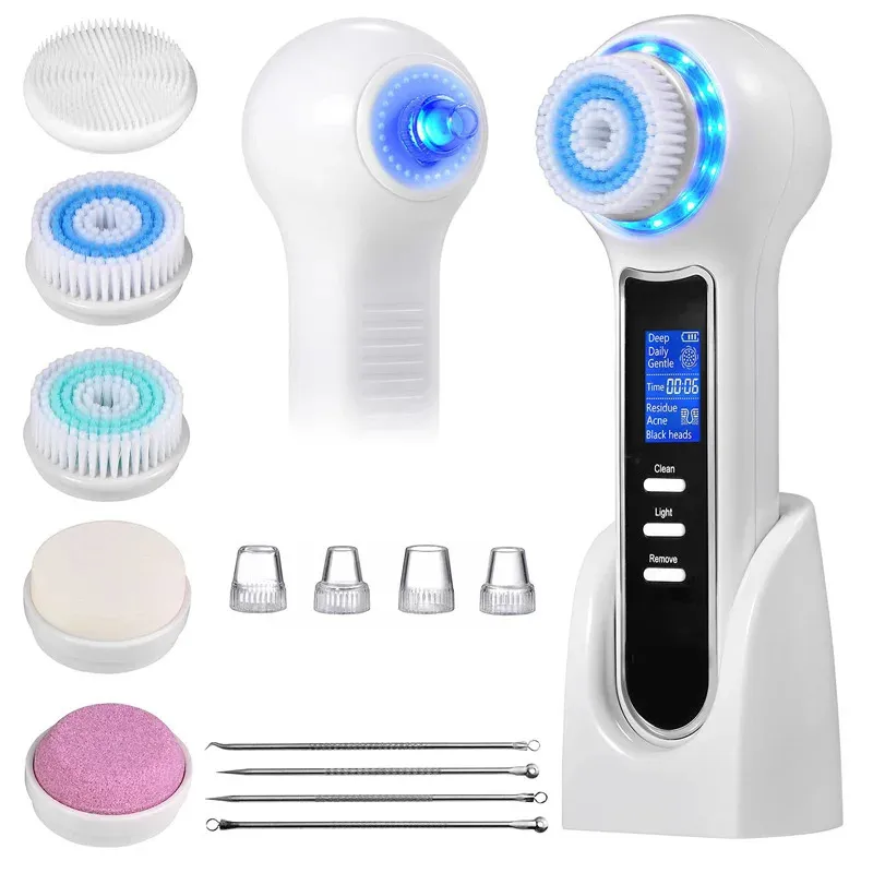 est Electric Cleansing Brush Blackhead Remover Pore Vacuum Cleaner Deep Cleaning Face Care Black Head Removal Machine 240418